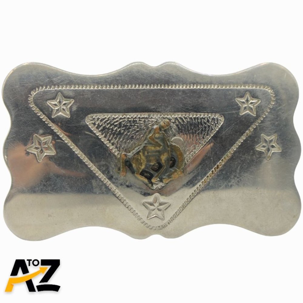 Vintage Chambers Western Cowboy Dress Belt Buckle Fits 1” Belt Made in USA